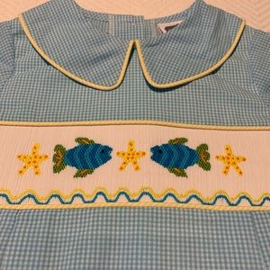 NWT True boy smocked bubble